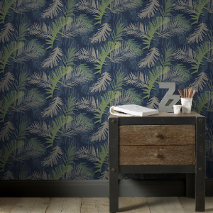 Boutique Jungle Glam Leaves Wallpaper
