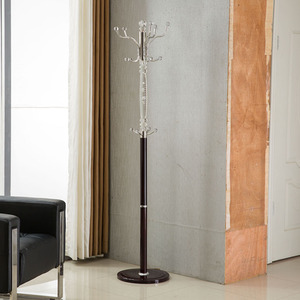 Sheer Metal Transparent Tube Coat Rack