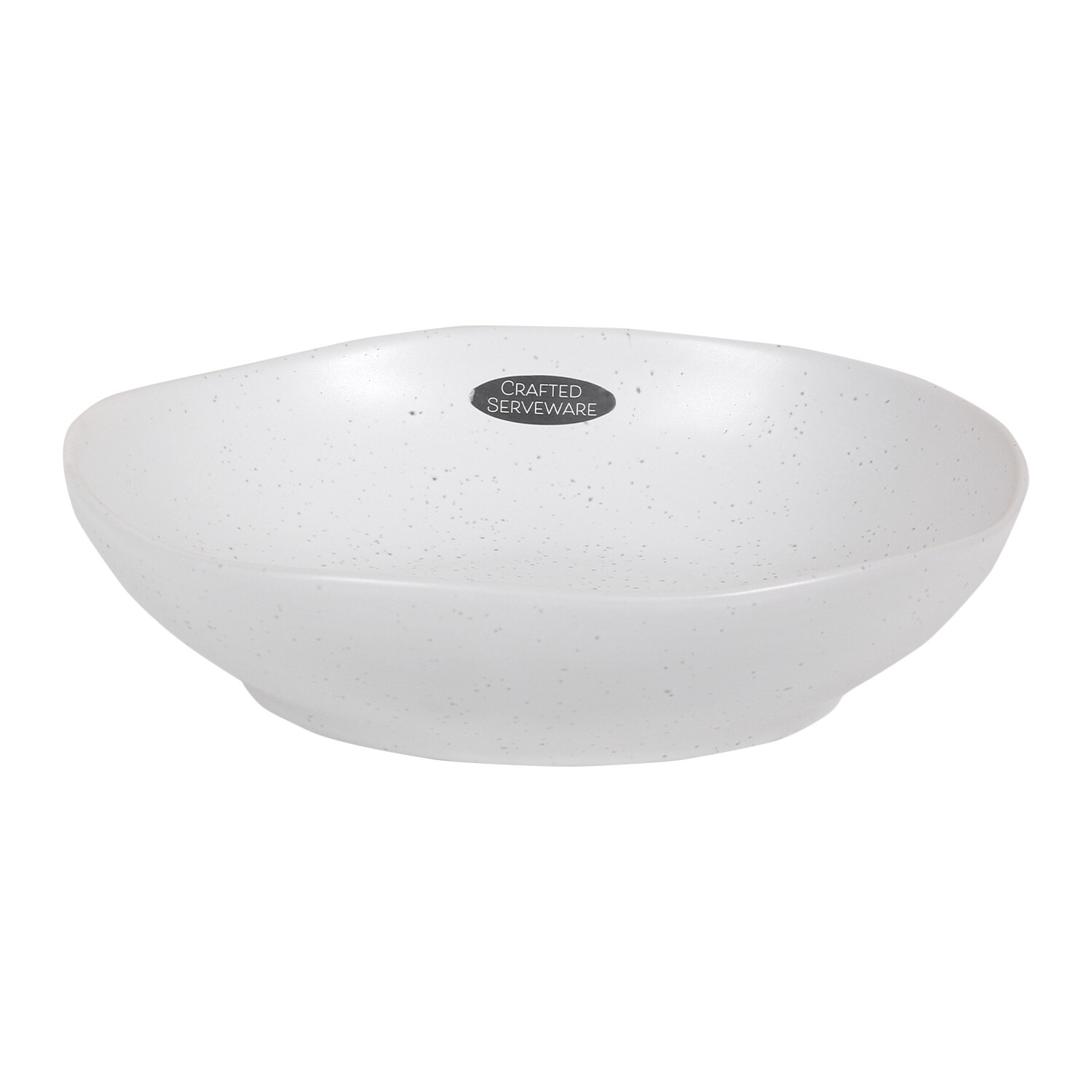 Image of Crafted Serveware Stoneware Bowl - White