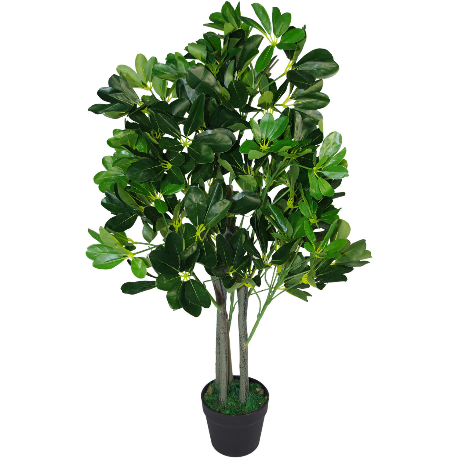 Green Artificial Ficus Plant Umbrella Tree Dark - Green