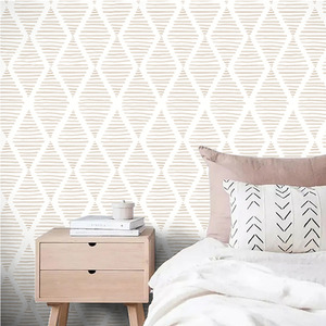 3D Splicing Striped Wallpaper Self Adhesive PVC Wall Sticker Background Decor