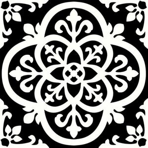 Floorpops Floor Tiles (Pack of 10)BlackWhite(30cm x 30cm x 0.1cm)