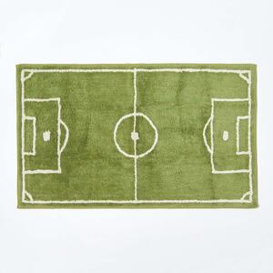 Cotton Tufted Football Pitch Childrens Rug