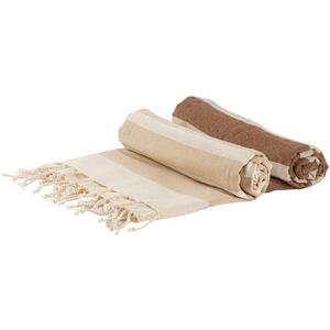170 x 90cm Turkish Cotton Bath Towels Pack of 2