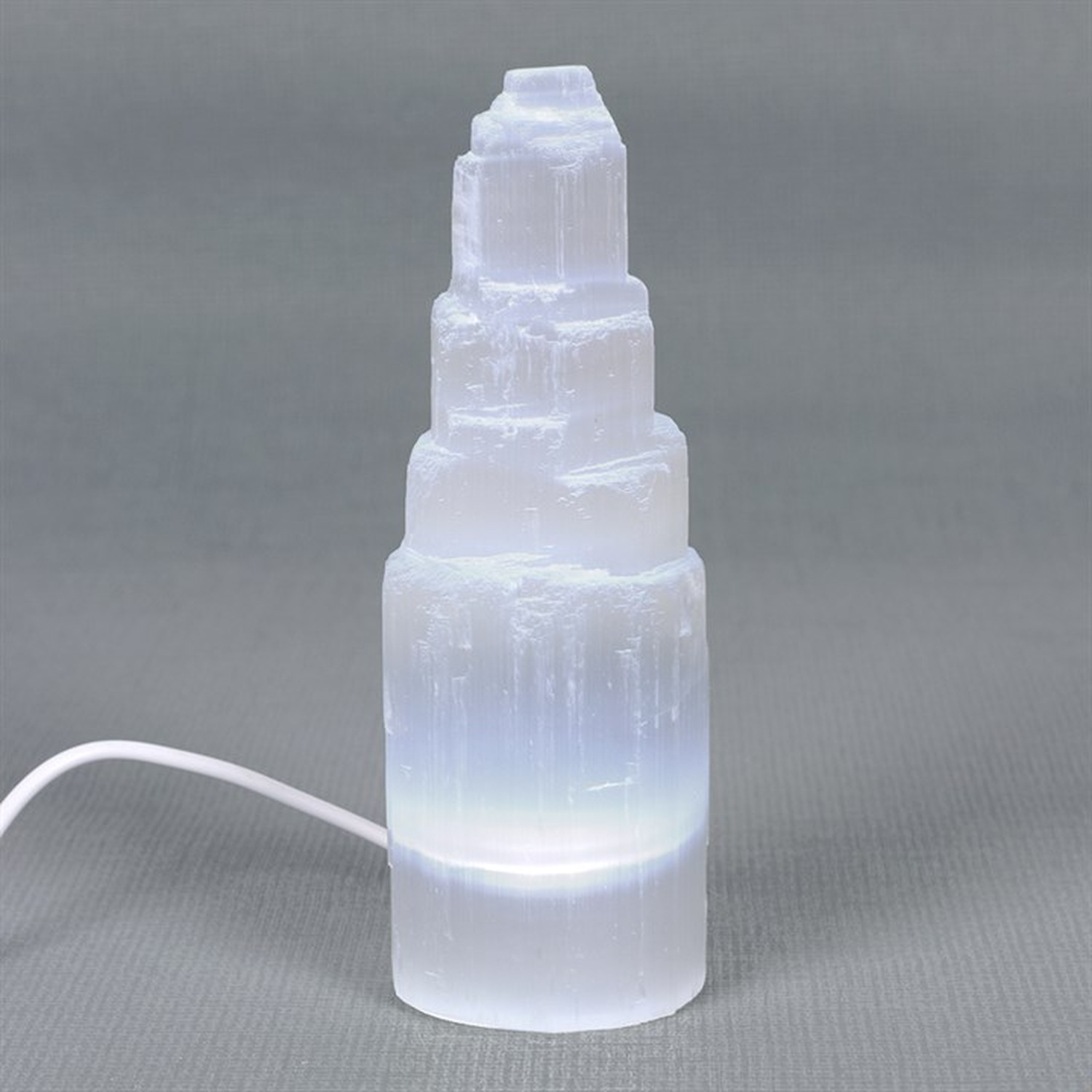 Selenite LED Lamp - White