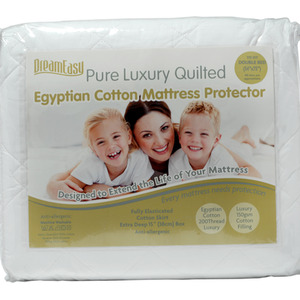 DreamEasy Pure Cotton Quilted Mattress Protector