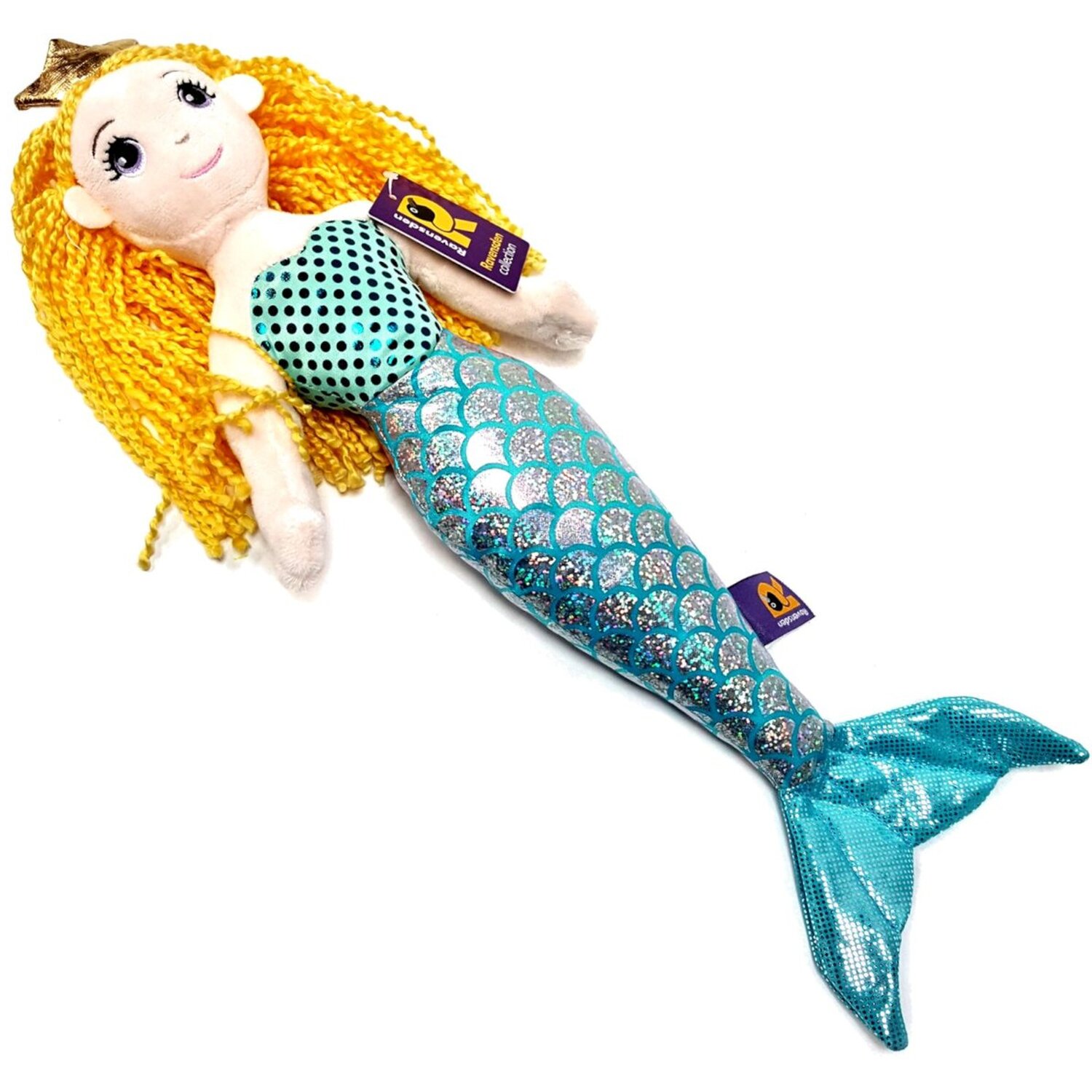 Image of Mermaid Soft Toy - Blue and Mixed