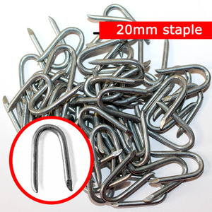 Galvanised U Nails 20mm Heavy Duty Fencing Staples