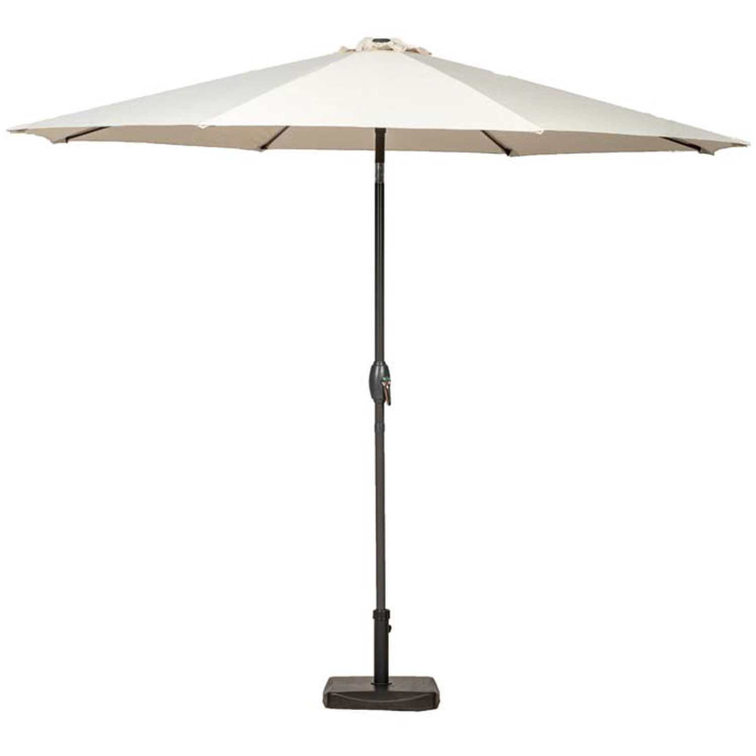 Crank And Tilt Parasol Powder Coated Pole - Ivory 300cm
