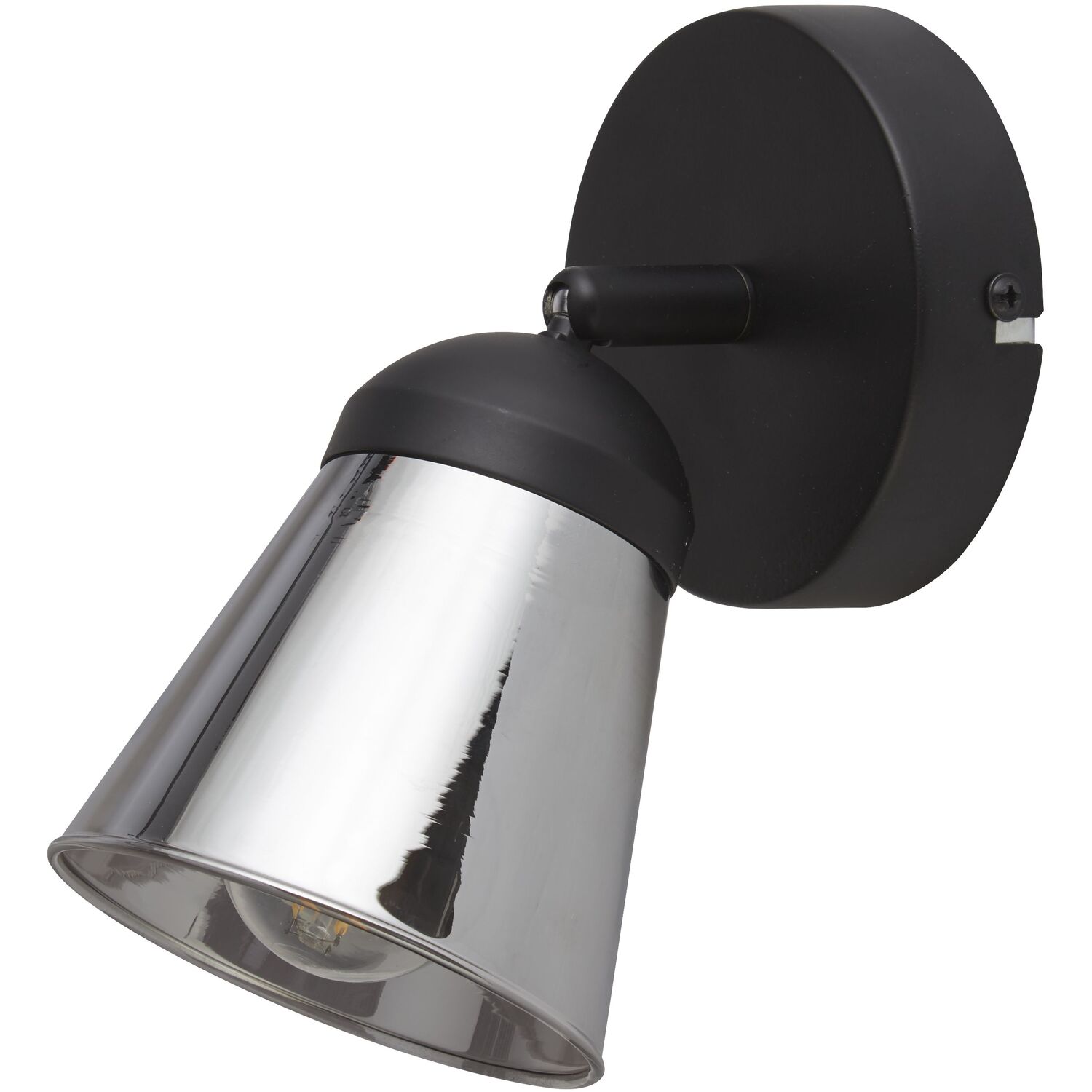Jackman Smoke Glass Spotlight - Black