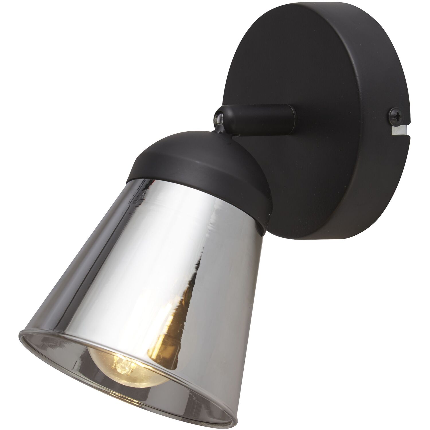 Jackman Smoke Glass Spotlight - Black