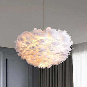 Chic Feather 3-Light Pendant Light