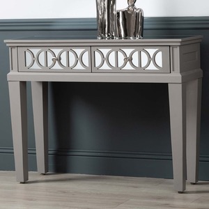 Shinny Grey Slim Modern Console Table for Living Room shot 5395594