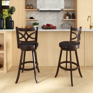 2 Pcs Bar Stools Counter Height Chair