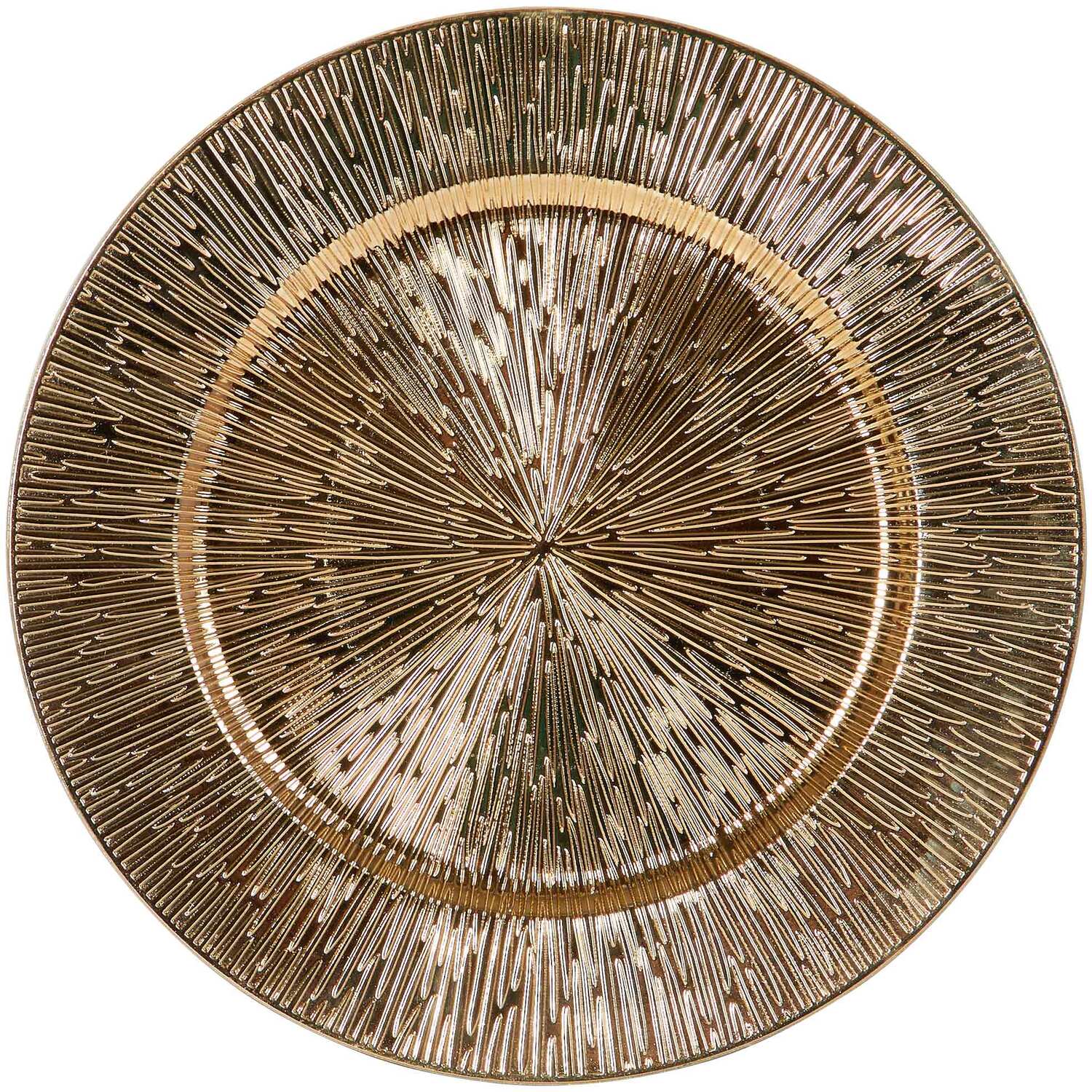 Image of Gold Decal Charger Plate