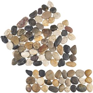 4 x Pebble Garden Edging Strips with Mesh Backing