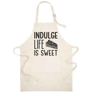 Indulge Life is Sweet Linen Adults Apron