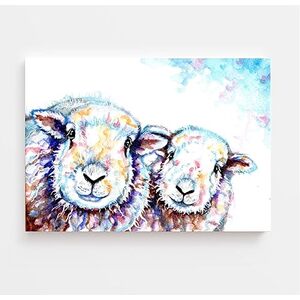 Herdwick Sheep Watercolor Canvas Print