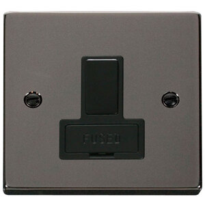 Black Nickel 13A Fused Connection Unit Switched