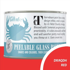 Thorndown Dragon Red Peelable Glass Paint