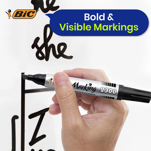 BIC Marking 2300 Permanent Marker Chisel Tip 4 Colours
