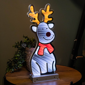 Infinity Standing Christmas Reindeer with Metal Base
