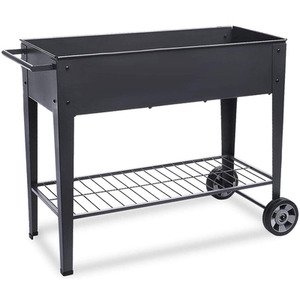 Anthracite Raised bed with wheels shot 7305410