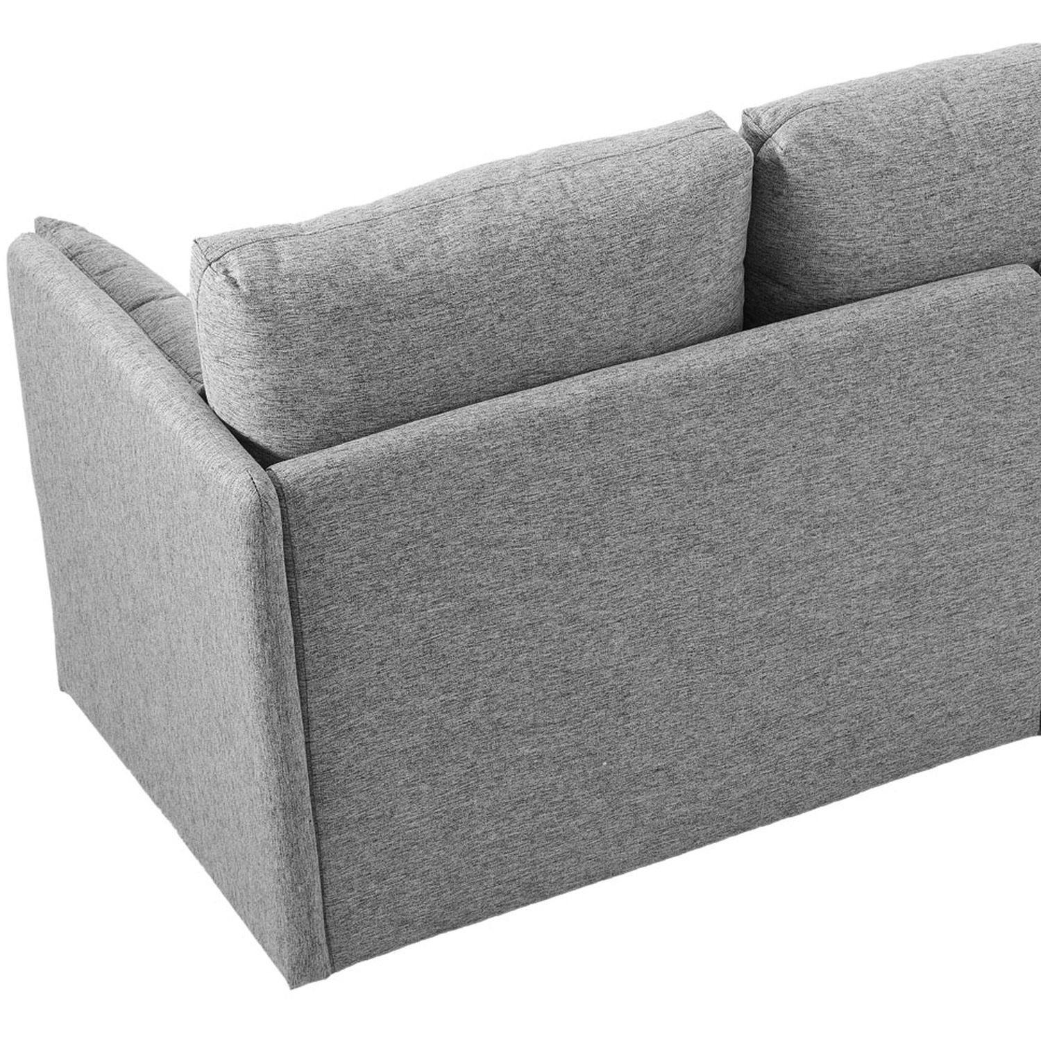 3 Seater Folding Sofa Bed With 2 Pillows - Dark Grey