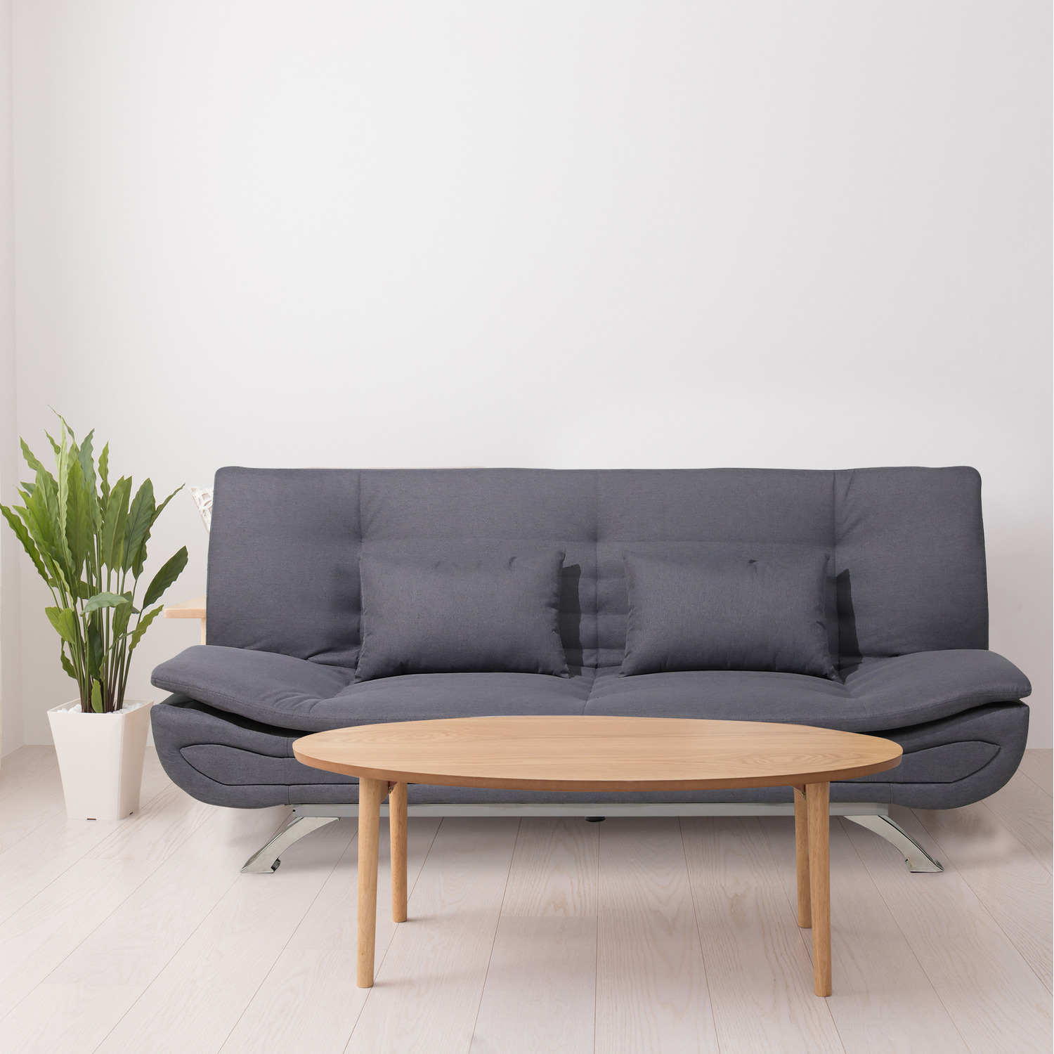 Alivio 3 Seater Recliner Sofa Bed - Grey