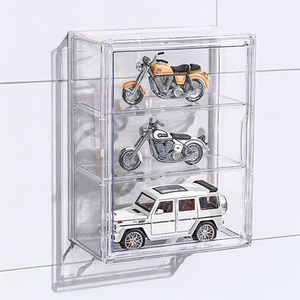 3 Tier Wall Mount Storage Display Cabinet