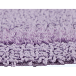 Lilac Luxury Reversible Cotton Bath Mat Set shot 7826278
