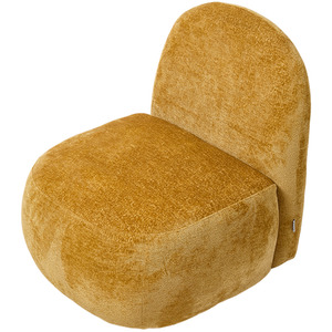 Chenille Lounge Chair with Soft Cushion and Back Support