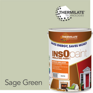 Sage Green InsOpaint Interior Emulsion Paint Insulating and Anti-Mould Paint shot 8408377