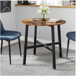 VASAGLE Round Industrial Dining Table