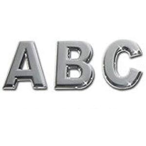 Self Adhesive Numerals Alphabets Chrome - B