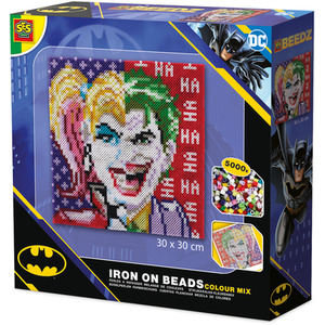 DC Batman Joker and Harley Quinn Iron On Beads