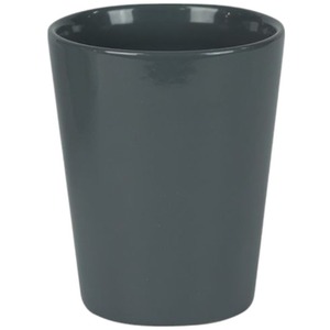 Ceramic Glossy Grey Indoor Plant, Cache Pot