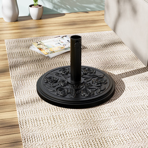 Freestanding Parasol Base with Floral Pattern