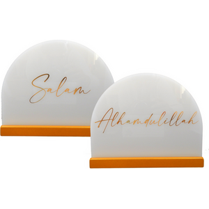 Acrylic Candle Plaque Display Home Bundle
