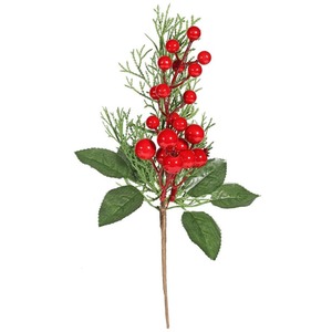 Artificial Berry and Foliage Pick 30cm