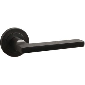 Gunmetal Door Handle on Rose Lever