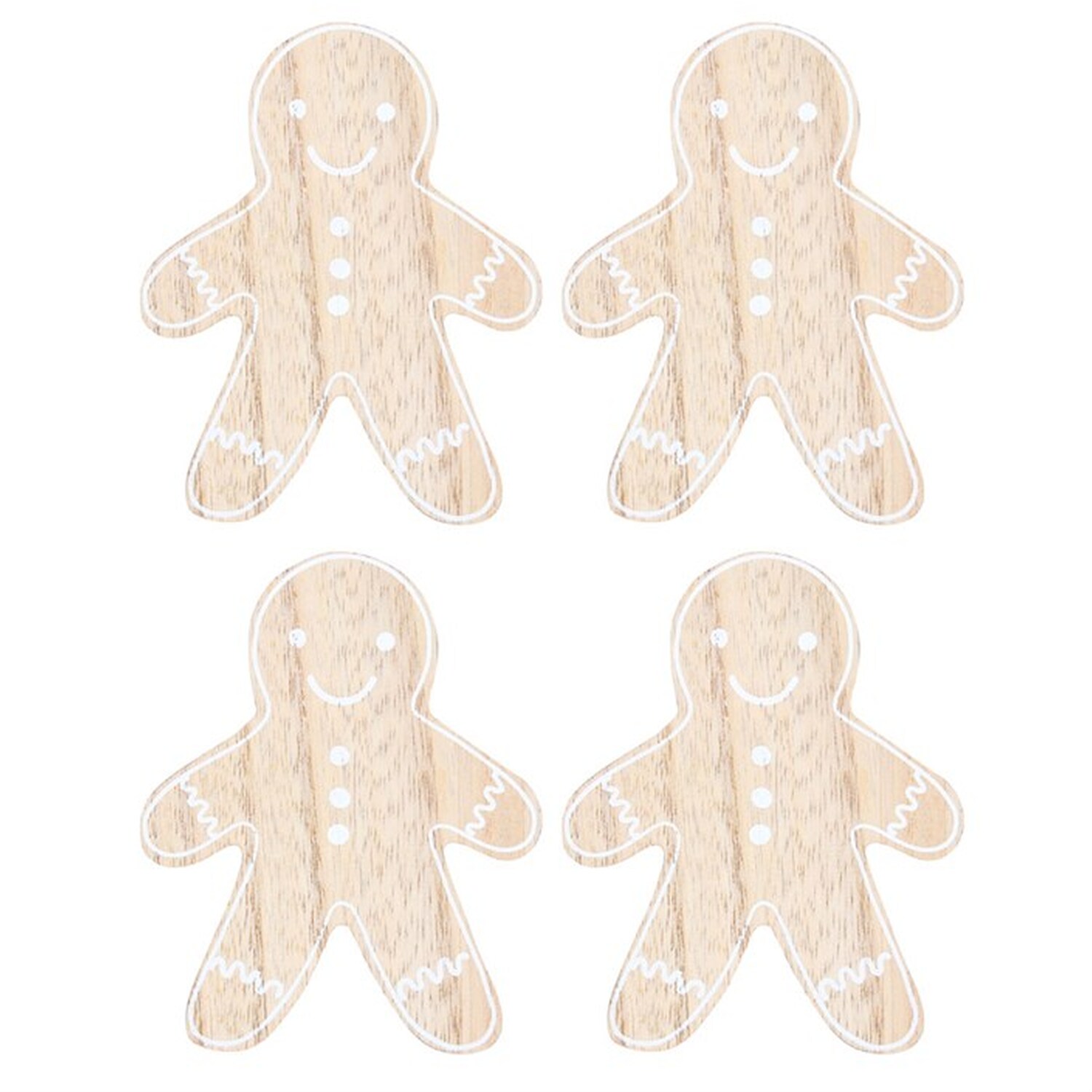 Image of Gingerbread Man Coaster Set Of 4&hellip;