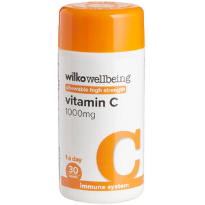 Pack of 30 High Strength Chewable Vitamin C Tablets