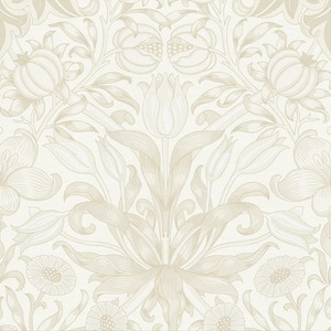 Pomegranate Grove Wallpaper in Soft Cream