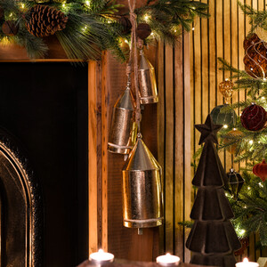 Three Metal Hanging Bells