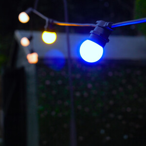 G45 Bulb, E27 Base, Plastic Cover Blue