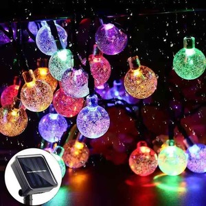 LED Solar Globe String Lights for Outdoors