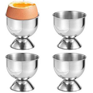 Egg Cups Set of 4 Boiled Egg Holder Stand for Breakfast