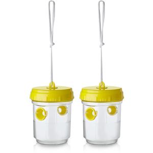 Wasp Trap Set of 2 Fly Catcher Bee Deterrent Outdoor Indoor Use