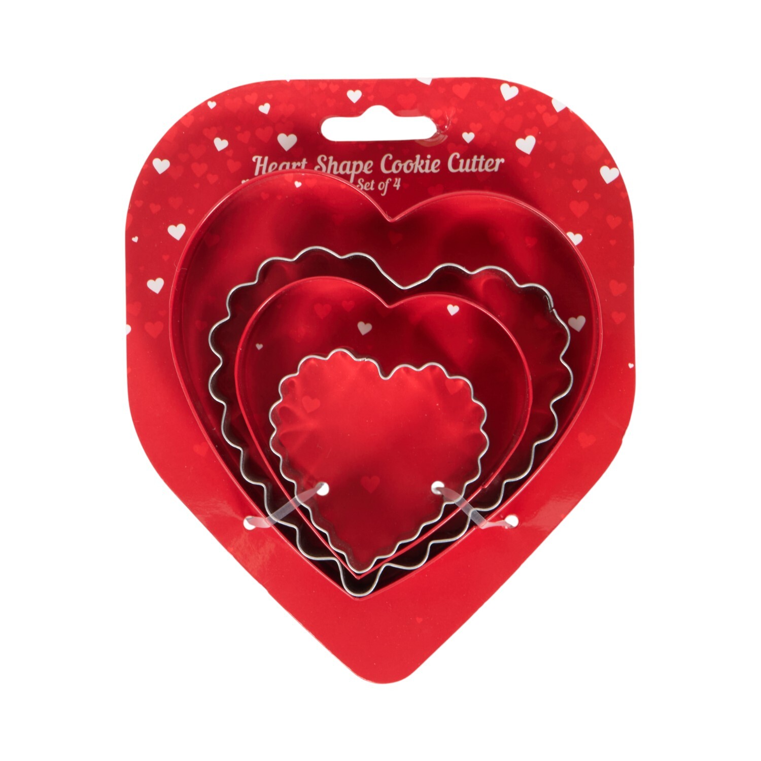 Pack of 4 Heart Shape Cookie Cutters